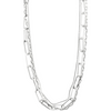 Pilgrim Freedom Silver Oval Link Layered Necklace