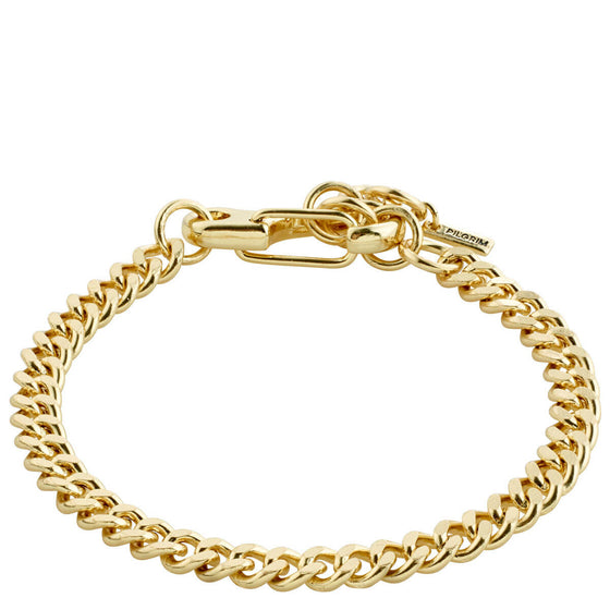 Pilgrim Hopeful Gold Curb Chain Bracelet