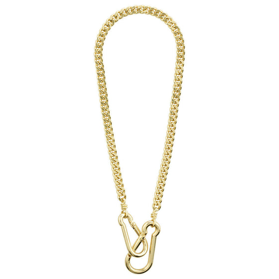 Pilgrim Hopeful Gold Curb Chain Necklace