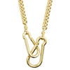 Pilgrim Hopeful Gold Curb Chain Necklace