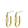 Pilgrim Hopeful Mini Carabiner Gold Earrings