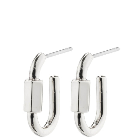 Pilgrim Hopeful Mini Carabiner Silver Earrings