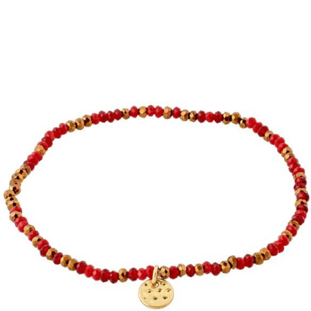 Pilgrim Indie Bracelet - Ruby Red