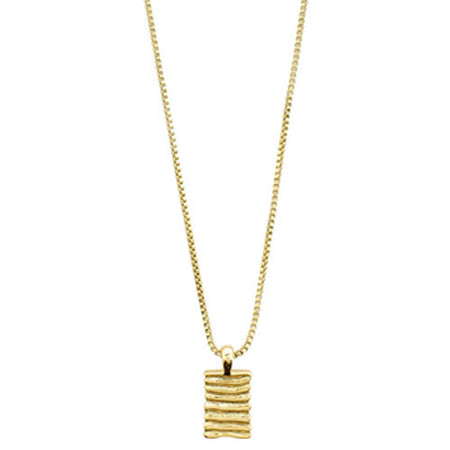 Pilgrim Jemma Square Gold Pendant Necklace