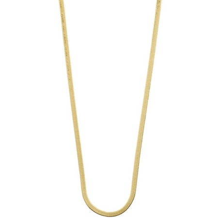 Pilgrim Joanna Flat Snake Chain Necklace- Gold