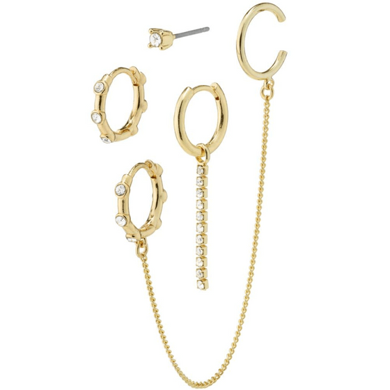 Pilgrim Lea Gold Earrings (Set)