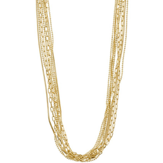 Pilgrim Lilly Gold Fine Layered Necklace