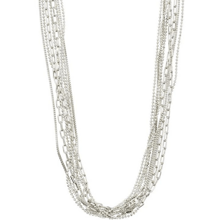 Pilgrim Lilly Silver Fine Layered Necklace