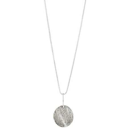 Pilgrim Love Coin Silver Necklace