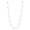 Pilgrim Maja Silver Crystal Multi Drops Fine Necklace