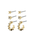 Pilgrim Marie Gold Crystal Earring Set