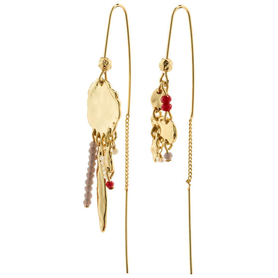 Pilgrim Optimism Asymmetric Gold Earrings