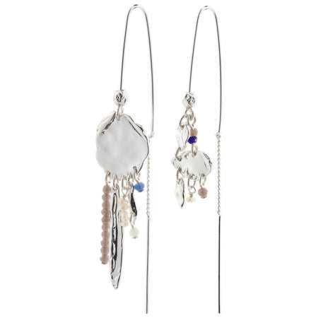 Pilgrim Optimism Asymmetric Silver Earrings