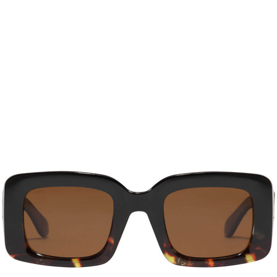 Pilgrim Payton Chunky Angular Sunglasses - Brown