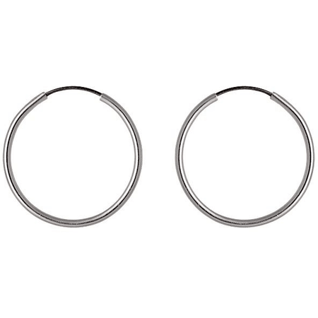 Pilgrim Sanne Hoop Earrings - Silver