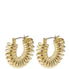 Pilgrim Sara small spiral Gold Hoop Earrings