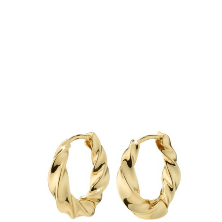 Pilgrim Taffy Medium Swirl Hoop Earrings