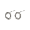 Pilgrim Tessa Halo Earrings - Silver