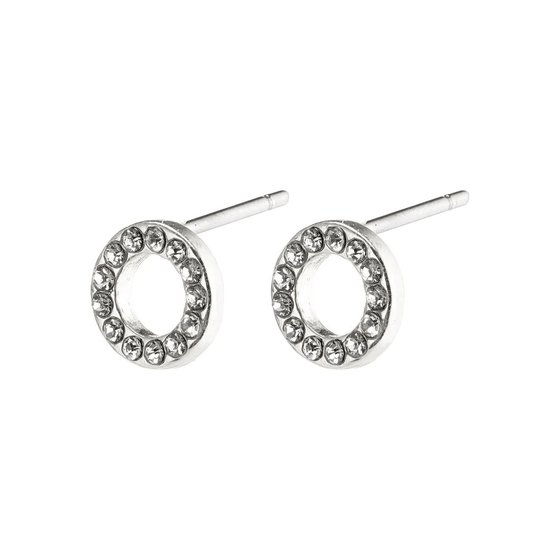 Pilgrim Tessa Halo Earrings - Silver