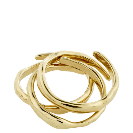 Pilgrim Thankful Gold Stackable Rings