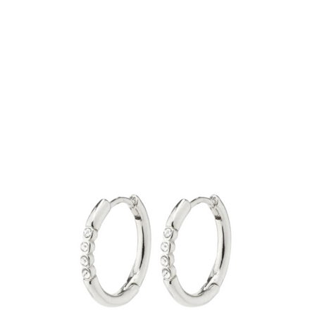 Pilgrim Trudy Small Silver Hoop Earrings