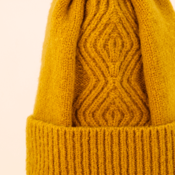 Powder Ingrid Bobble Hat - Mustard