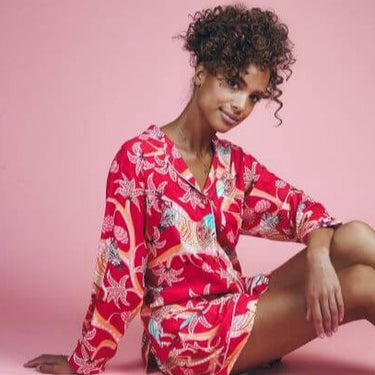 Powder Zebra Carnival Supersoft Summer Pyjamas