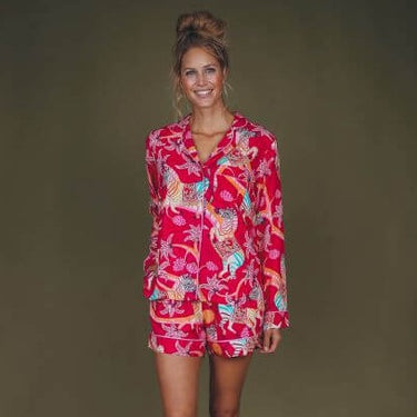 Powder Zebra Carnival Supersoft Summer Pyjamas