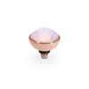 Qudo Bottone 10mm Rose Gold Topper - Rose Opal