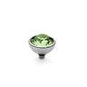Qudo Bottone 10mm Silver Topper - Peridot