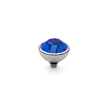 Qudo Bottone 10mm Silver Topper - Sapphire