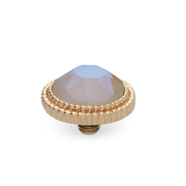 Qudo Fabero 10mm Gold Topper - Ivory Cream Delite