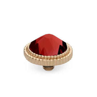 Qudo Fabero 10mm Gold Topper - Scarlet