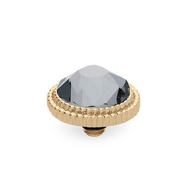 Qudo Fabero 10mm Gold Topper - Silver Night
