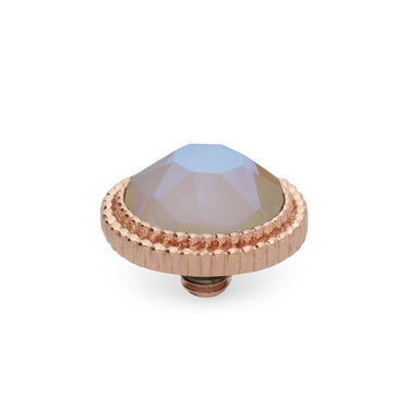Qudo Fabero 10mm Rose Gold Topper - Ivory Cream Delite