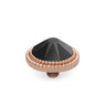 Qudo Fabero 10mm Rose Gold Topper - Jet