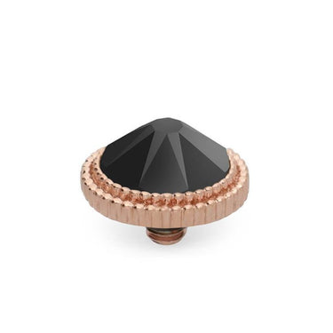 Qudo Fabero 10mm Rose Gold Topper - Jet