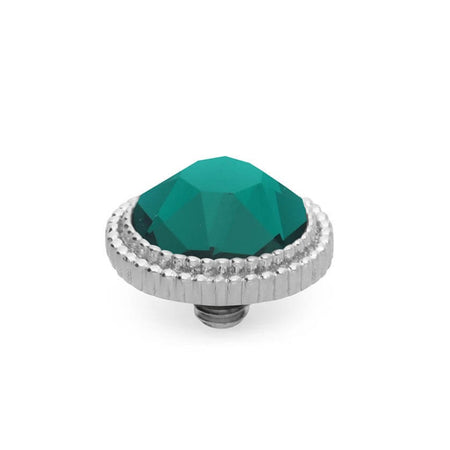 Qudo Fabero 10mm Silver Topper - Emerald