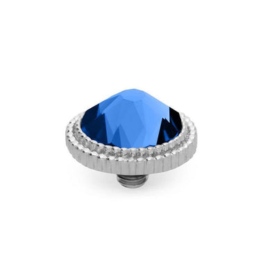 Qudo Fabero 10mm Silver Topper - Sapphire