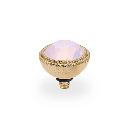 Qudo Fabero 11mm Gold Topper - Rose Opal