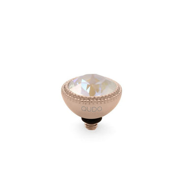 Qudo Fabero 11mm Rose Gold Topper - Light Grey Delite
