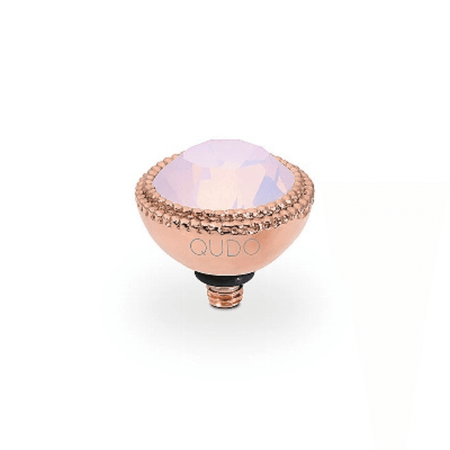Qudo Fabero 11mm Rose Gold Topper - Rose Opal