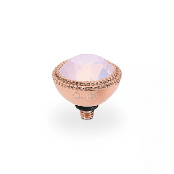 Qudo Fabero 11mm Rose Gold Topper - Rose Opal