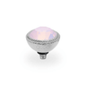 Qudo Fabero 11mm Silver Topper - Rose Opal