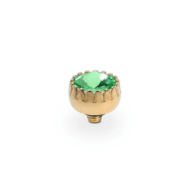 Qudo London 8mm Gold Topper - Peridot