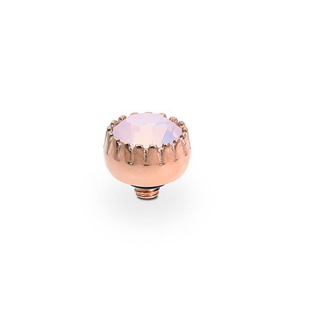 Qudo London 8mm Rose Gold Topper - Rose Opal