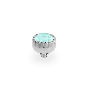 Qudo London 8mm Silver Topper - Mint Green