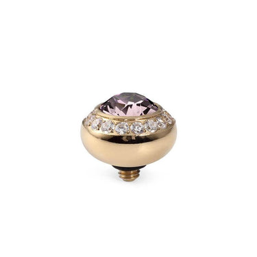 Qudo Tondo Deluxe 10mm Gold Topper - Amethyst