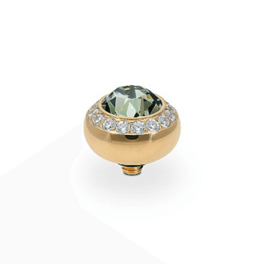 Qudo Tondo Deluxe 10mm Gold Topper - Black Diamond