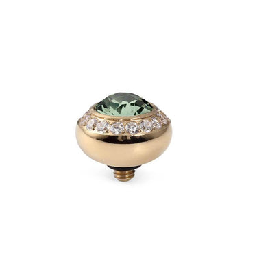 Qudo Tondo Deluxe 10mm Gold Topper - Chrysolite